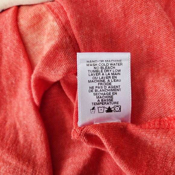 WILDFOX Don't Become A Shark Snack Swim Safely Tank Top Large Armholes Red Small - Picture 7 of 7